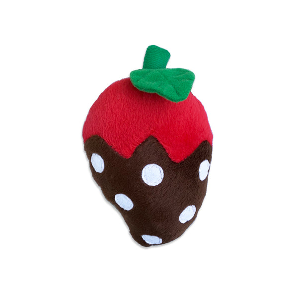 Chocolate Dipped Strawberry Pet Dog Toy