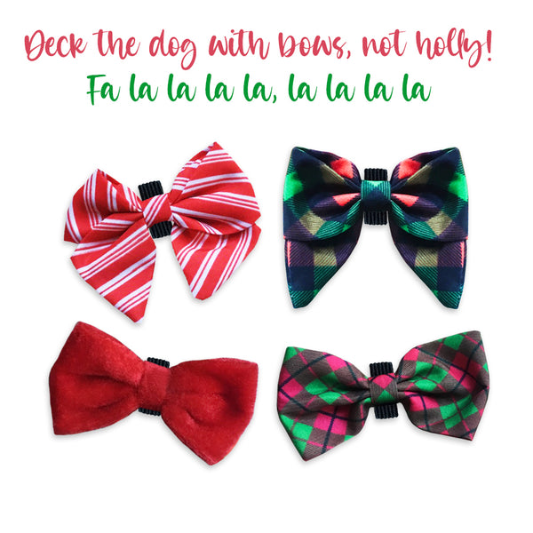 Deck the Dog Collar Bows for all Dogs