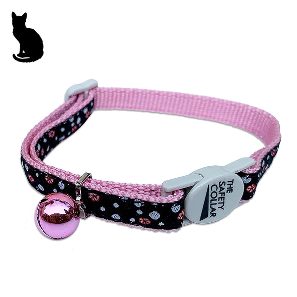 Dots and Flowers Pet Cat Ribbon Collar
