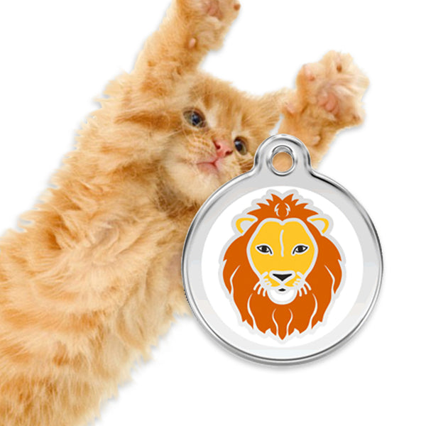 Red Dingo Lion Cat ID Tag