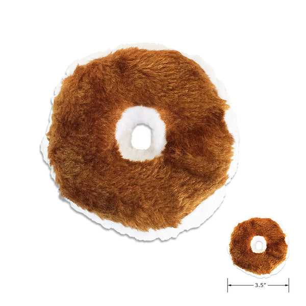 Cute Little Bagel with Cream Cheese Small Dog Judaica Toy