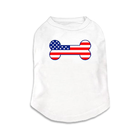 USA Tank Style Pet Dog T-Shirt