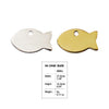 Red Dingo Fish Shaped Pet Cat ID Tag in Brass or Stainless Steel