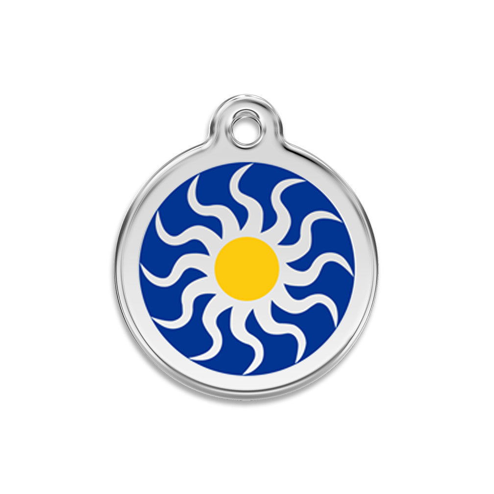 Tribal Sun Dog ID Tag, , ID Tag, Small Dog Mall, Small Dog Mall - Good things for little dogs.  - 1