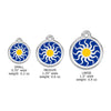 Tribal Sun Dog ID Tag, , ID Tag, Small Dog Mall, Small Dog Mall - Good things for little dogs.  - 2