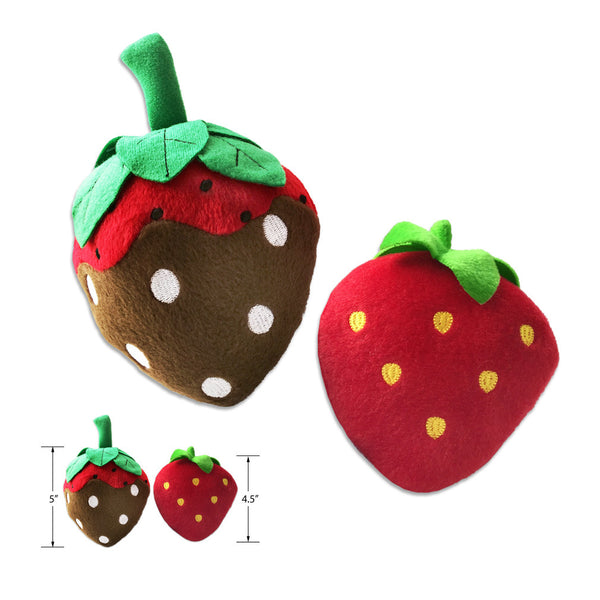 Strawberry Dog Toy, Dipped or Not, Small Dog Mall