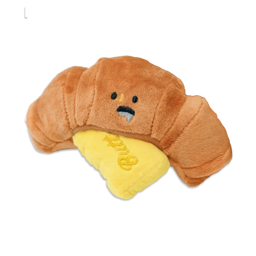 Small Dog Plush Squeaker Toys: Croissant & Butter Pat Small Dog Toy – Small  Dog Mall, Good Things for Little Dogs