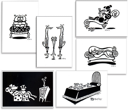 Dee D'amico's Dog Theme Note Cards, , People Pleasers, Small Dog Mall, Small Dog Mall - Good things for little dogs. 