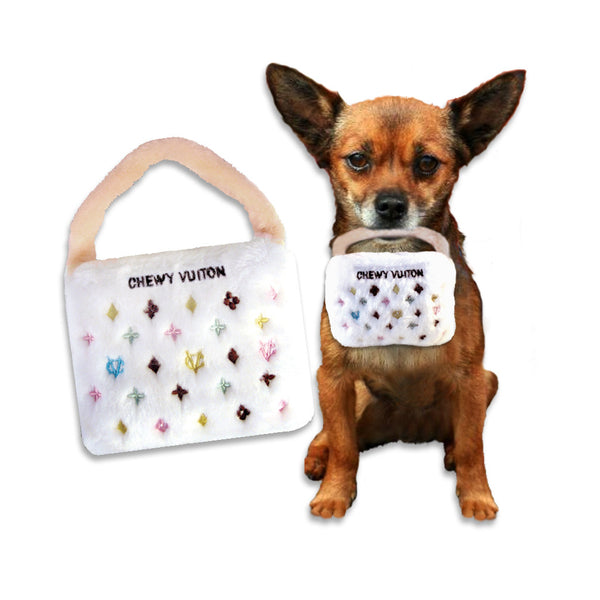Plush Chewy Vuiton Purse Small Dog Toy, Toy, Small Dog Mall