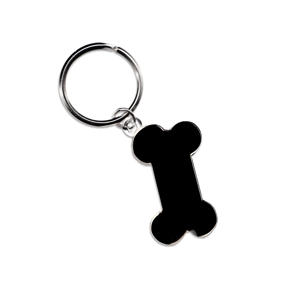 Enamel Dog Bone Key Fob, , People Pleasers, Small Dog Mall, Small Dog Mall - Good things for little dogs.  - 1