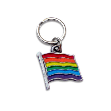 Pride Flag Dog Collar Charm, , Collar Pendant, Small Dog Mall, Small Dog Mall - Good things for little dogs.  - 1