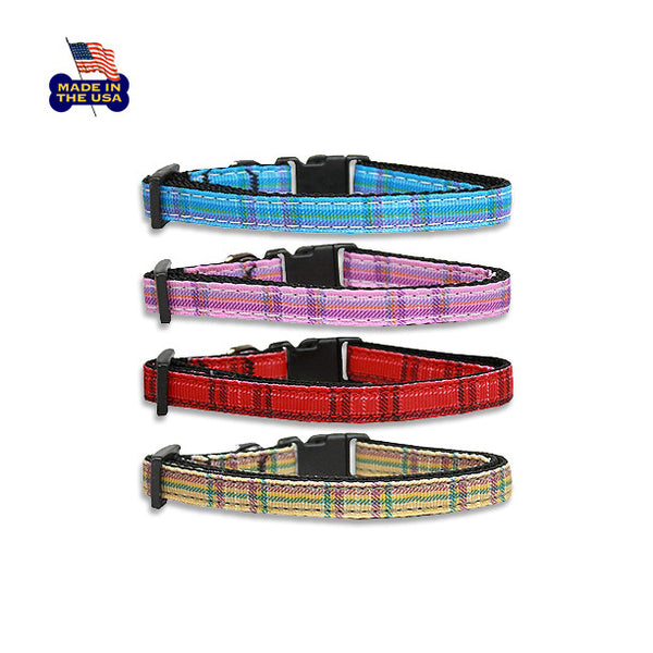 Mad for Plaid Dog Collars!, , Collar, Small Dog Mall, Small Dog Mall - Good things for little dogs.  - 1