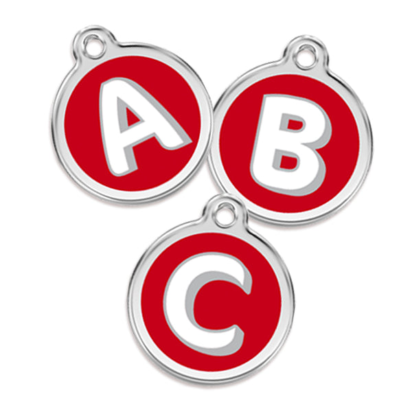Red Dingo Initial Small Dog ID Tag