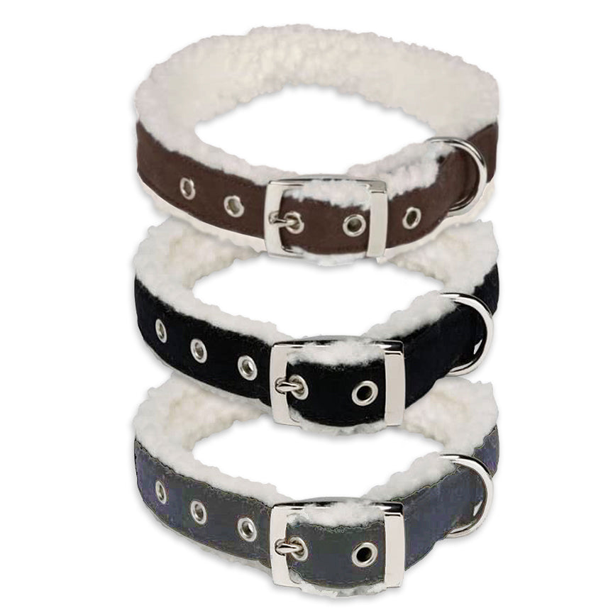 Cozy Sherpa Style Small Dog Collar