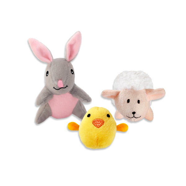 Zippy Paws Mini Bunny, Chick or Lamb Small Dog Toys