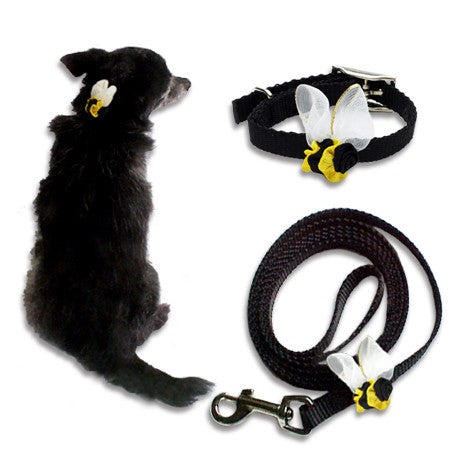Small Dog Mall Bee Design Pet Dog Collar
