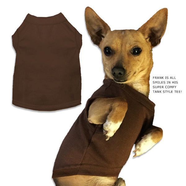 Brown Tank Pet Dog T-Shirt