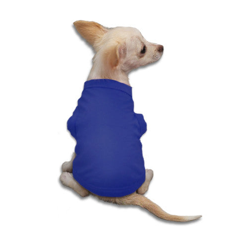 Indigo Tank Style Dog T-Shirt, , Tee, Small Dog Mall, Small Dog Mall - Good things for little dogs.  - 1