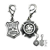 Police or Fire Department Dog Collar Charms, , Collar Pendant, Small Dog Mall, Small Dog Mall - Good things for little dogs.  - 2