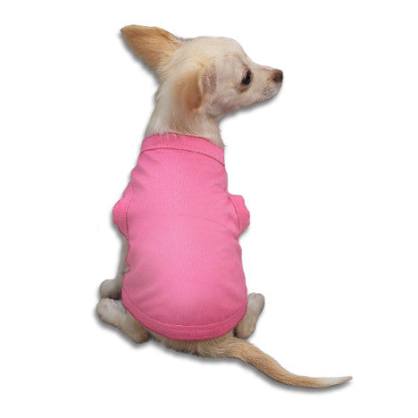 Bubblegum Pink Tank Style Dog T-Shirt, , Tee, Small Dog Mall, Small Dog Mall - Good things for little dogs.  - 1