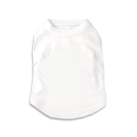 White Tank Style Dog T-Shirt, , Tee, Small Dog Mall, Small Dog Mall - Good things for little dogs.  - 1