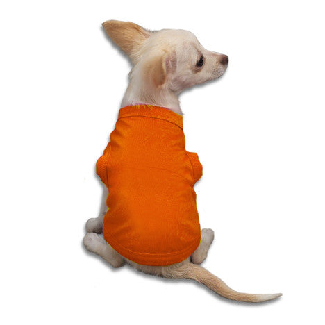 Orange Tank Style Dog T-Shirt, , Tee, Small Dog Mall, Small Dog Mall - Good things for little dogs.  - 1