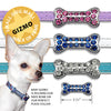 Bone Dog Collar Slides with Crystals, , Slide, Small Dog Mall, Small Dog Mall - Good things for little dogs.  - 2