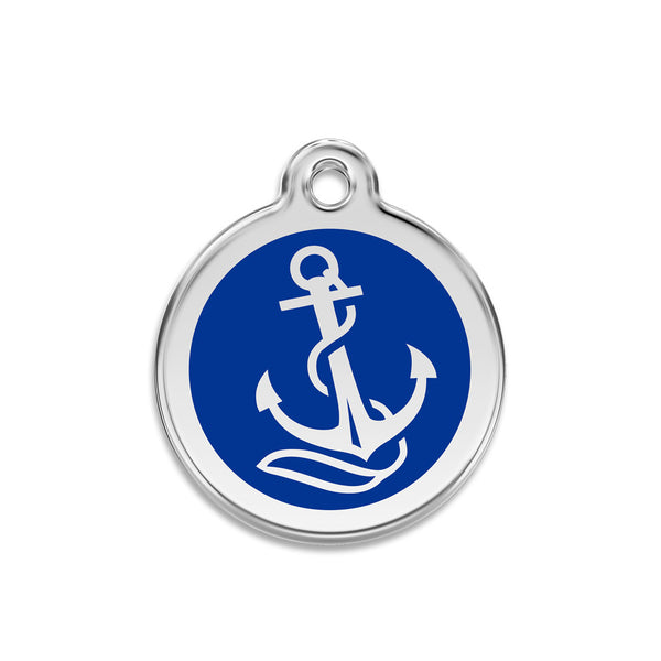 Anchors Aweigh Small Dog ID Tag, ID Tag, Small Dog Mall, Small Dog Mall - Good things for little dogs.  - 1