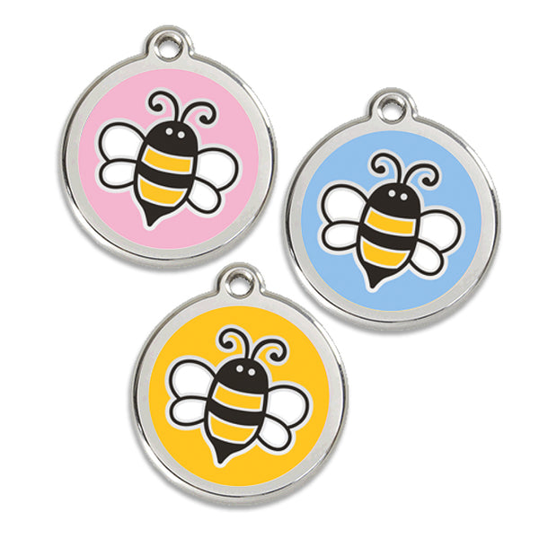 Red Dingo Bee Dog Pet ID Tag