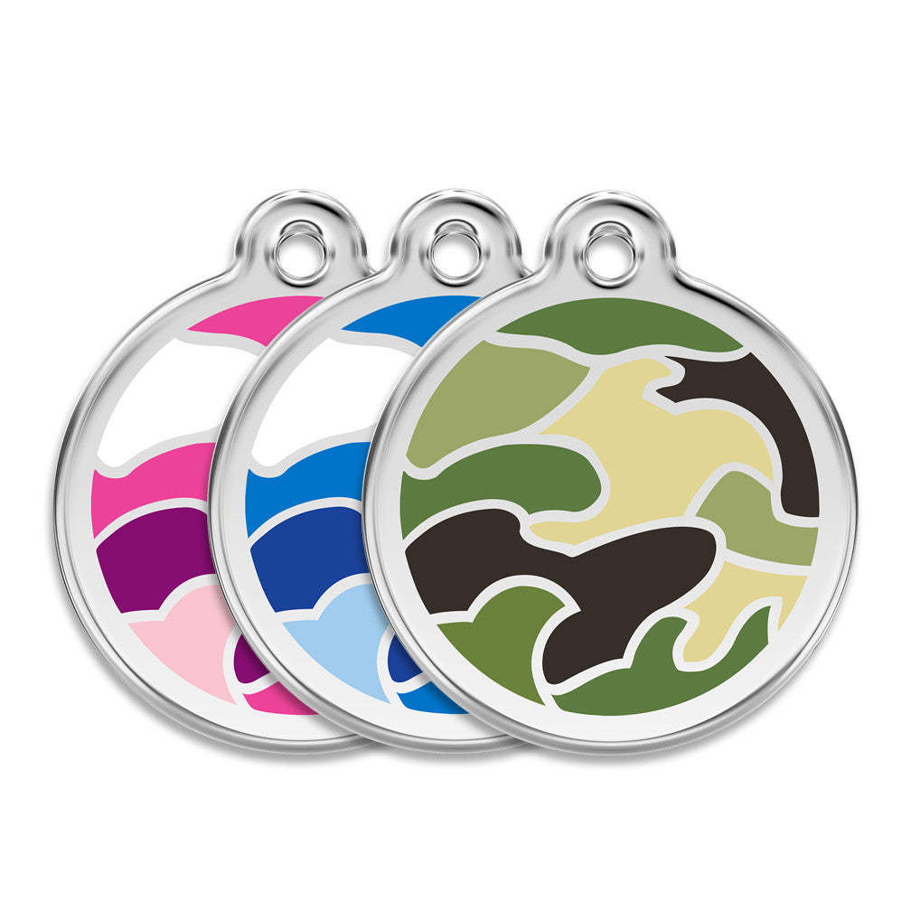 Camo Dog ID Tag, , ID Tag, Small Dog Mall, Small Dog Mall - Good things for little dogs.  - 1