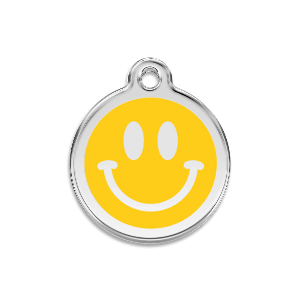 Red Dingo Happy Face Dog Pet ID Tag