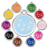 Musical Notes Dog ID Tag, , ID Tag, Small Dog Mall, Small Dog Mall - Good things for little dogs.  - 1
