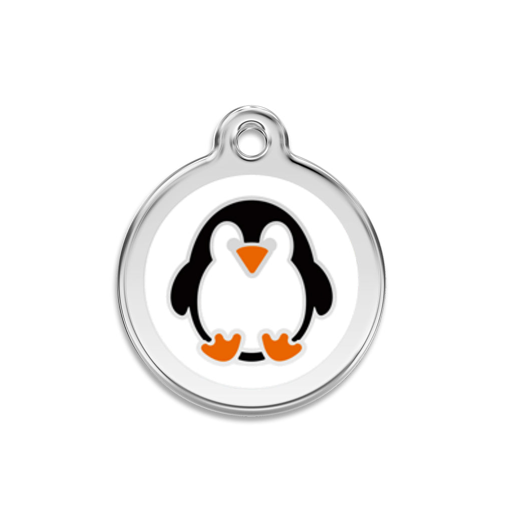 Red Dingo Adorable Penguin Dog Pet ID Tag