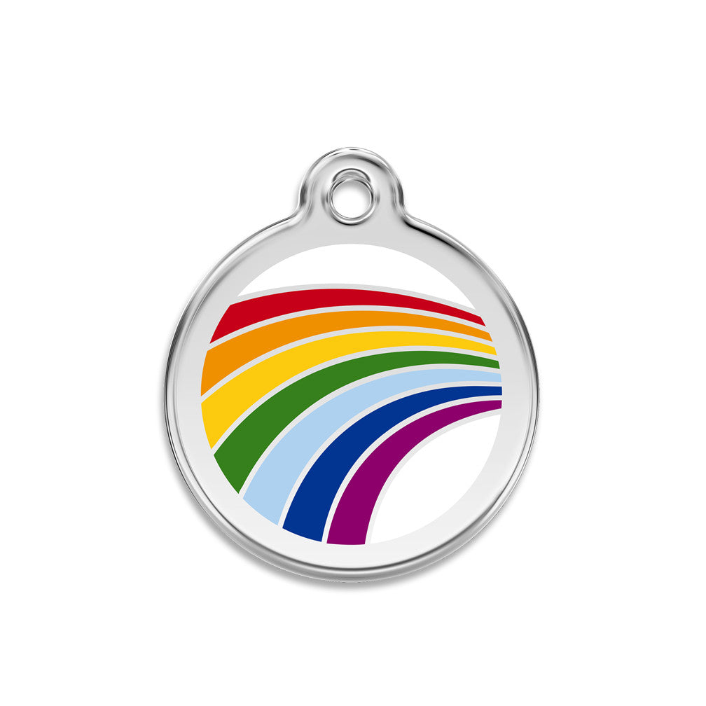 Rainbow Dog ID Tag, , ID Tag, Small Dog Mall, Small Dog Mall - Good things for little dogs.  - 1