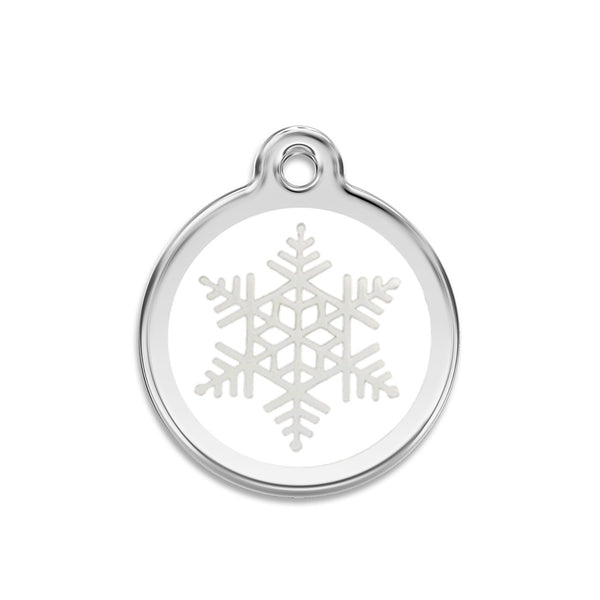 Snow Flake Dog ID Tag, , ID Tag, Small Dog Mall, Small Dog Mall - Good things for little dogs.  - 1