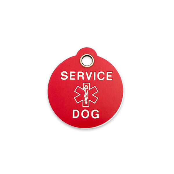 Plastic Service Dog Alert ID Tag