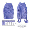 Purple Waffle Weave Dog Sweater, , Sweaters, Small Dog Mall, Small Dog Mall - Good things for little dogs.  - 2