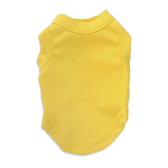 Sunny Yellow Tank Pet Dog T-Shirt