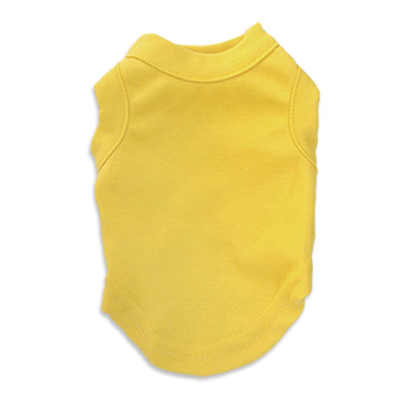 Sunny Yellow Tank Style Small Dog T-Shirt