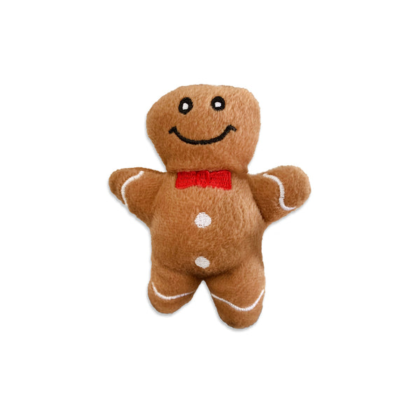 Zippy Paws Gingerbread Boy Small Dog Toy